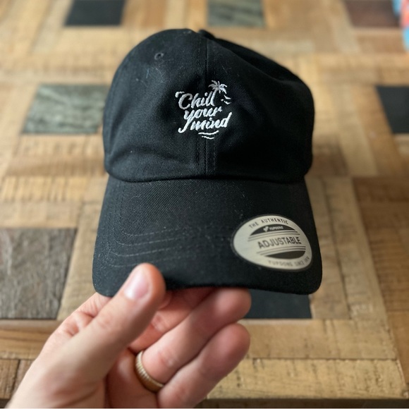 (UNISEX) Yupoong Baseball Cap Black Bronze Metal Clasp Adjustable The Authentic - Picture 3 of 5